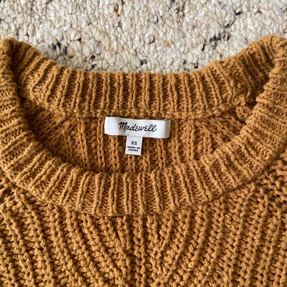 Madewell balloon sleeve sweater (size: XS)